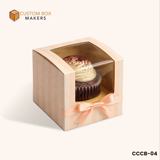 Custom Cupcake Boxes with Window