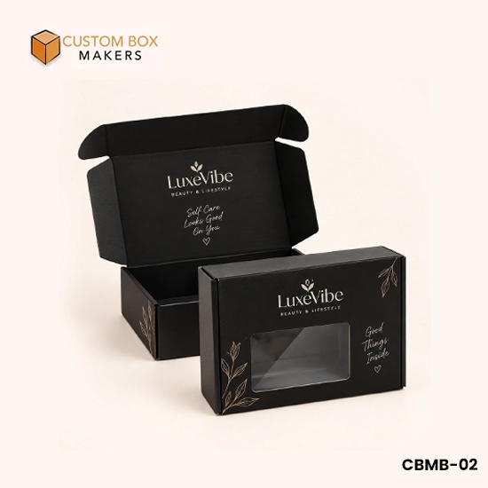 Black-Mailer-Box-With-Window